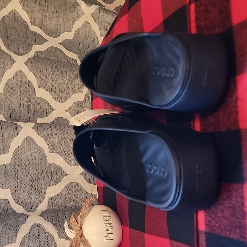 NWT CROCS Black Women's Getaway Platform H Strap Crocs - Picture 3 of 5